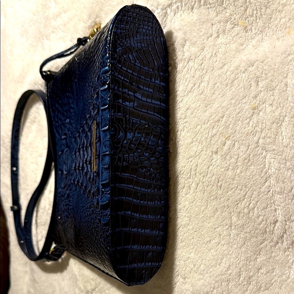Brahmin Blue Crocodile Embossed Crossbody Bag - Picture 5 of 8